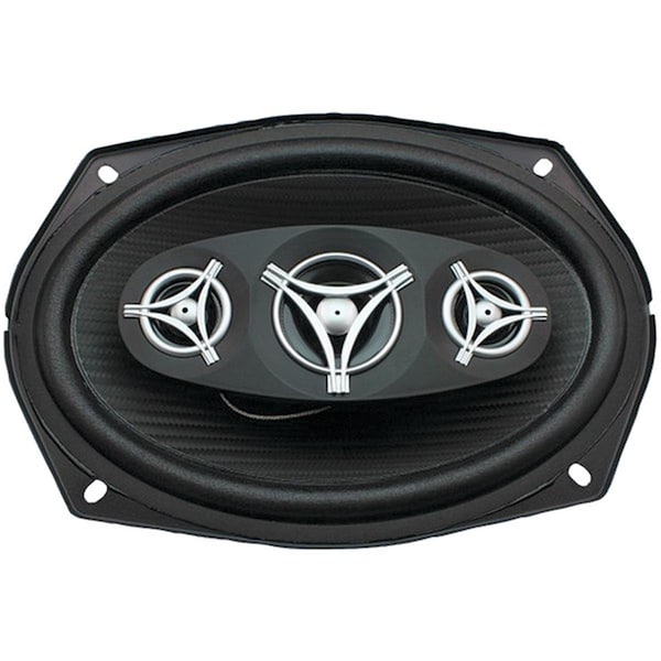 Power Acoustik Max 800 watt Edge Series Coaxial 4-Way Speakers, Black - 6 in. x 9 in. EF-694 - main