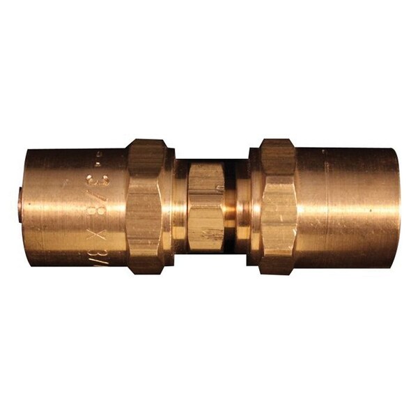 Milton Reusable Hose Mender, 200 psi Maximum, Brass, For 3/8 in ID x 3/4 in OD Hoses 623 - main