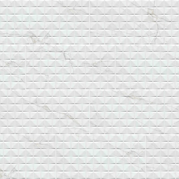 Msi Sample Dymo Calacatta Chex White Glossy Ceramic Wall Tile ZOR-PT-0878-SAM - main