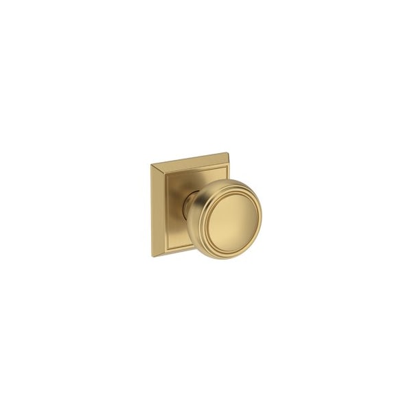 Baldwin Residential Door Knobs Full Dummy Reversible Lifetime Satin Brass FDBRECHR044 - main