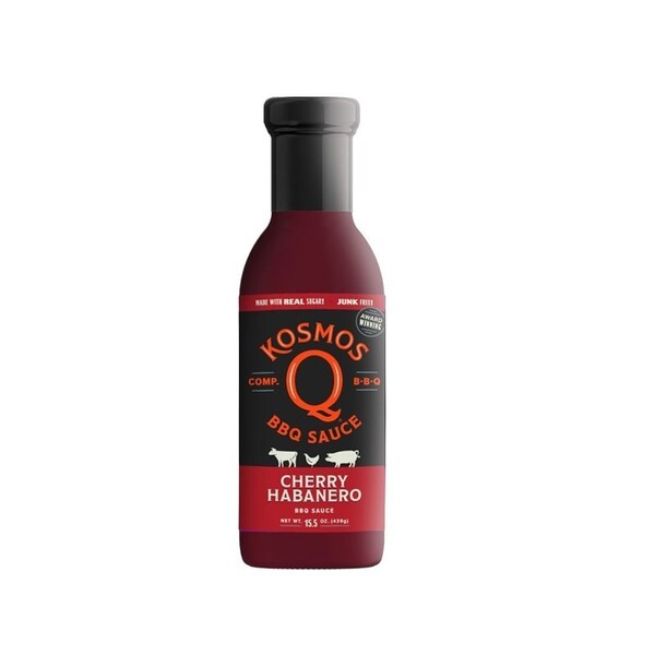Kosmos Q KOS-CHRRYHAB-15X1 BBQ Sauce, Cherry Habanero, 15.5 oz Bottle KOS-CHRRY-HAB-SIN - main