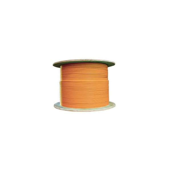 Cable Wholesale Plenum Cat6 Bulk Cable, Orange, Solid, Shielded, CMP, 23 AWG, Spool, 1000 foot 11X8-531NH - main