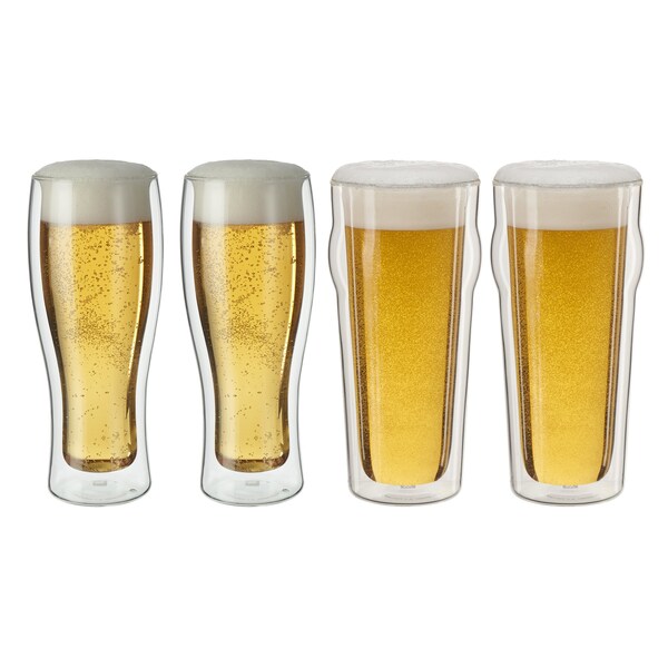 Zwilling Sorrento 4-pc Double-Wall Pint and Pilsner Glass Set 1014209 - main