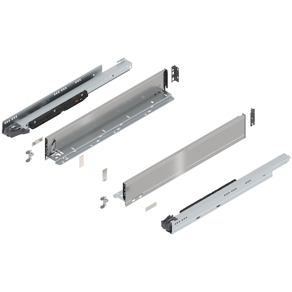 Blum 22in. M Height Legrabox Stainless Drawer Set, 170 Lbs Weight Rating 773M55S0I - main