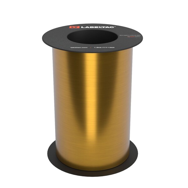 Labeltac Brushed Metal Stock 8in x 75ft LT9, Brushed Gold LT824-C - main