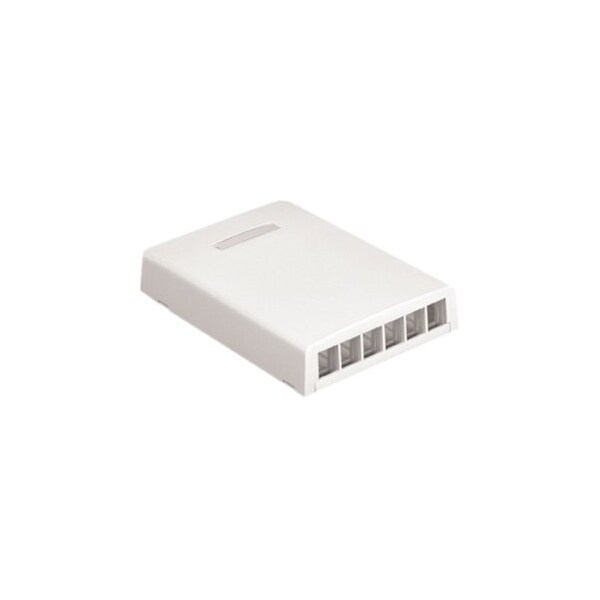 Panduit SURFACE MOUNT BOX UP TO SIX NK MOD WHT NK6BXWH-AY - main