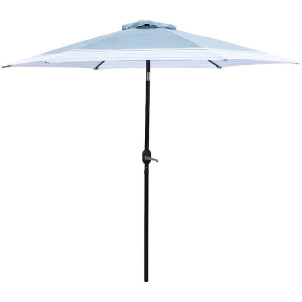 Seasonal Trends Tilt/Crank Market Umbrella, 94.4 in H, 106.2 in W Canopy, 106.3 in L Canopy, Hexagonal Canopy 59794 - main