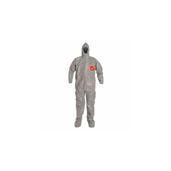 Dupont Tychem 6000 Coveralls, TF169T, Taped Seams, Gray, X-Large, Standard, 6PK 251-TF169T-XL - main
