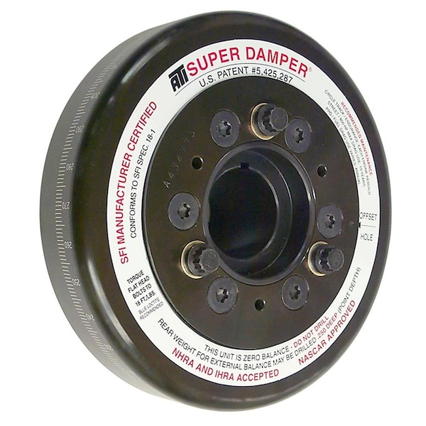 Ati Performance 917781 6.325 in. Super Damper Harmonic Damper for Small Block Chevy, Steel - Internal Balance ATI917781 - main