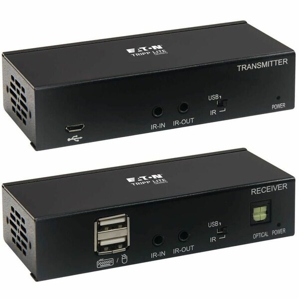 Eaton Tripp Lite Series DisplayPort over Cat6 Extender Kit, KVM Support, USB, 4K, DP1.2a, PoC, HDCP B127A-1A1-BDBD - main