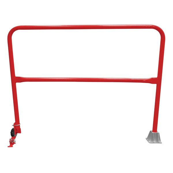 Vestil Steel Dock Safety Swing Gate 5 Ft. Length Red SSG-5-RD - main