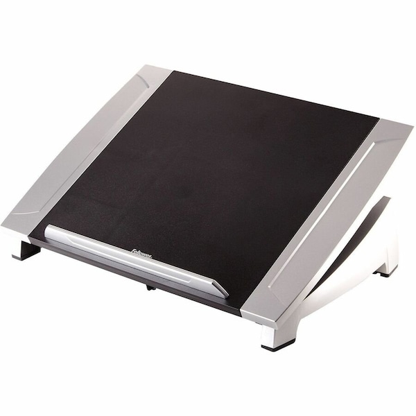 Fellowes Office Suites Laptop Riser, 15.13" x 11.38" x 4.5" to 6.5", Black/Silver, Supports 10 lbs 8032001 - main