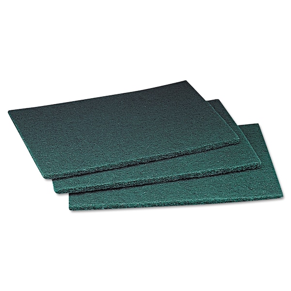 Scotch-Brite Commercial Scouring Pad, 6 x 9, Green, PK60 96 - main