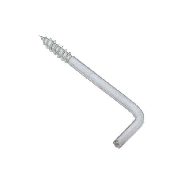 National Hardware Square Bend Hook, 3.06 in L, Steel, Zinc, 2PK N120-287 - main