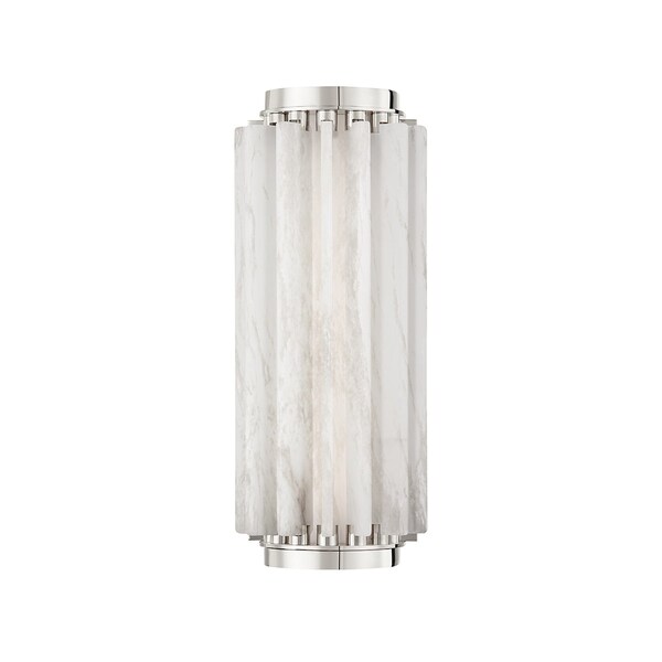 Hudson Valley Lighting Hillside 1 Light Wall Sconce 13.5 In. Polished Nickel 6013-PN - main