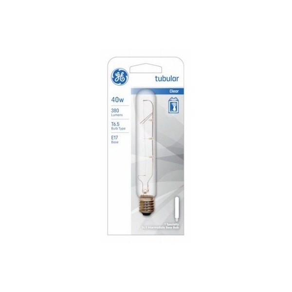 Current Ge 40W Clr Tube Bulb 44422 - main