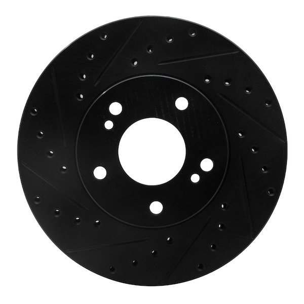 Dynamic Friction Co DFC Brake Rotor - Drilled and Slotted - Black 633-67035L - main