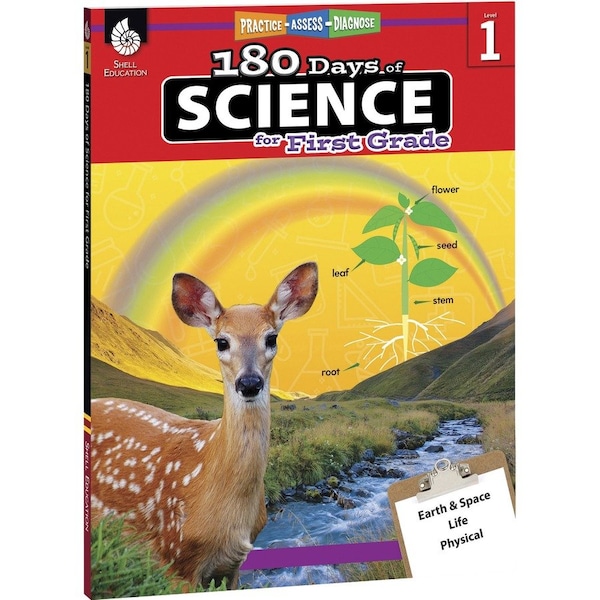 Shell Education 180 Days of Science Book, Grade 1 51407 - main
