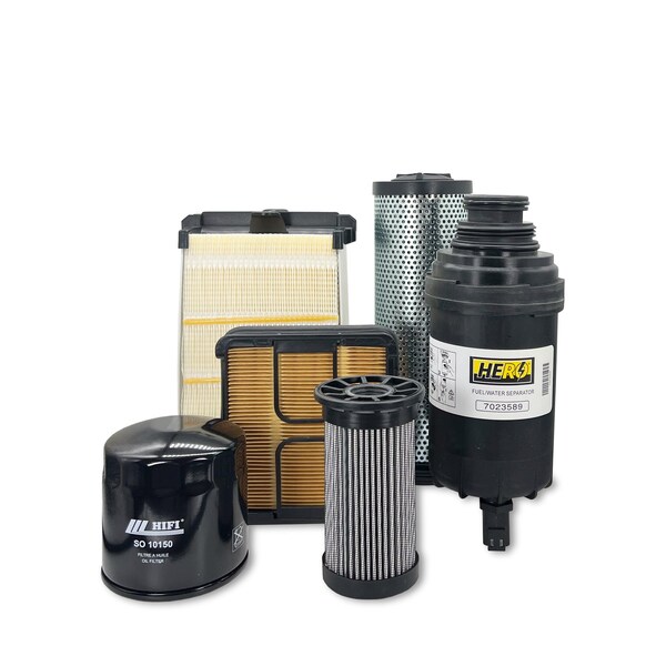Hero Preventative Maintenance Kit Bobcat S650 Loader B2LA11001-B2LA11071 w/ Canister Cooling Fan Filter MSU-BC-0090 - main