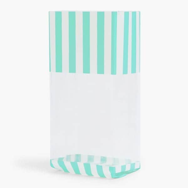 Nashville Wraps Aqua Cabana Stripe Cello Bags, 5x3x11.75, 100PK C4BAQCS - main