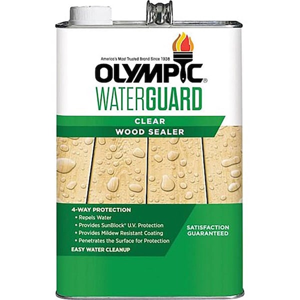 Olympic WaterGuard Low Luster Clear Oil-Based Waterproofer Wood Protector 1 gal 55260XIA/01 - main