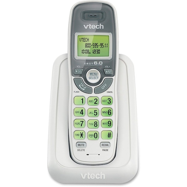 Vtech CS6114 DECT 6.0 Cordless Phone with Caller ID/Call Waiting, White with 1 Handset CS6114 - main