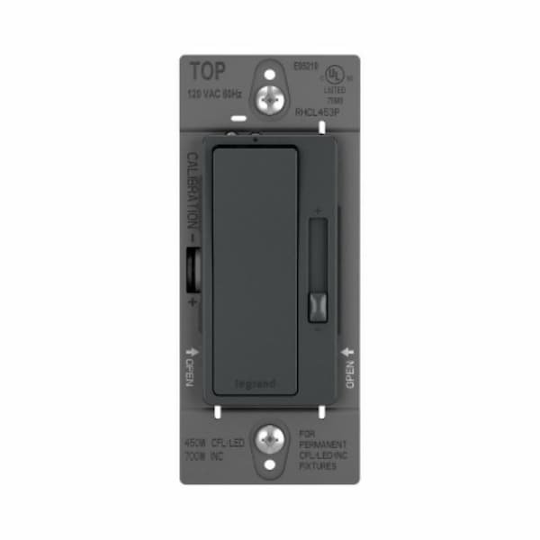 Legrand radiant Series Dimmer, 15 A, 120 V, 700 W, 1-Gang, CFL, Incandescent, LED Lamp, 3-Way RHCL453PGCCV4 - main