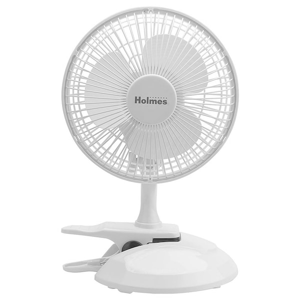 Holmes 6 Inch Clip/Table Personal Fan in White HCF0611AWM - main