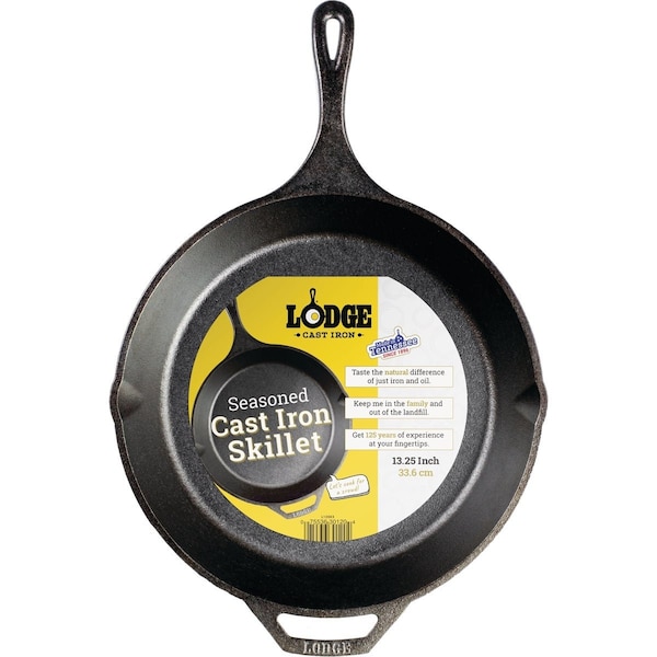 Lodge 13-1/4'' Cast Iron Skillet with Assist Handle L12SK3 - main