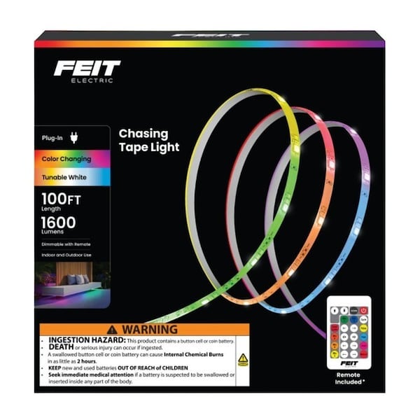 Feit Electric TAPE CHASNG STRIP LT RGB 100FT TAPE1200/CHASE - main