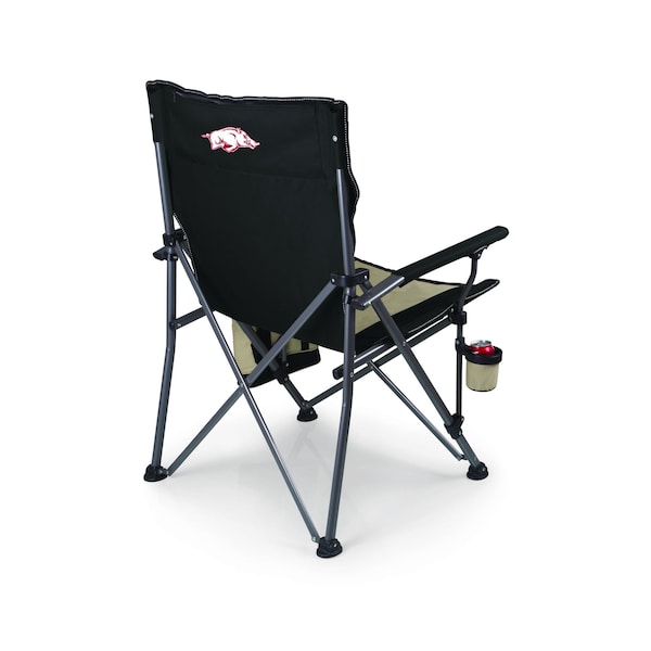 Picnic Time Family Of Brands NCAA Arkansas Razorbacks Big Bear XXL Camping Chair with Cooler - Heavy Duty Beach Chair 808-00-175-034-0 - main