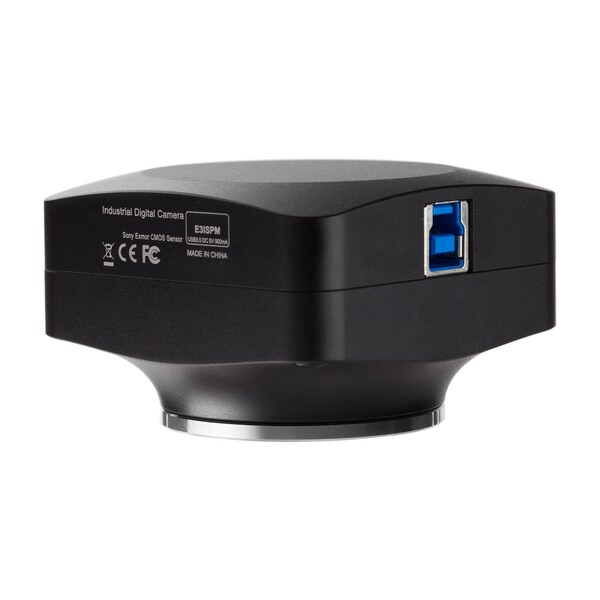 Amscope 20MP USB 3.0 High-speed Back-illuminated Color CMOS C-Mount Microscope Camera with Calibration Slide MU2003-BI-CK - main