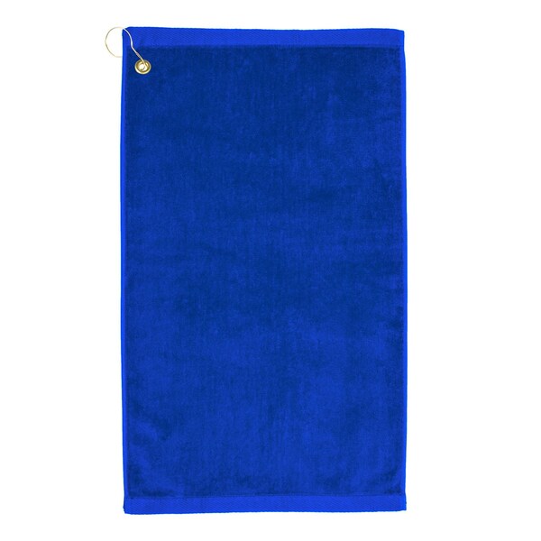Towelsoft Premium 16 inch x 26 inch Velour Golf Towel with Corner Hook &Grommet Placement-Royal Golf-GV1201CL-rylblu - main