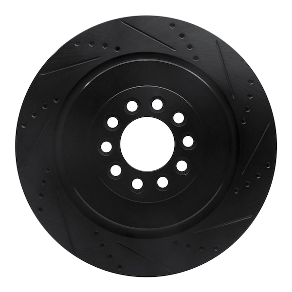 Dynamic Friction Co DFC Brake Rotor - Drilled and Slotted - Black 633-20014R - main