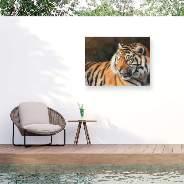 Trademark Fine Art Outdoor Canvas Art David Stribbling Big Boy Wall Art for Patios, or Gardens GRL00295-OC2432WR - main