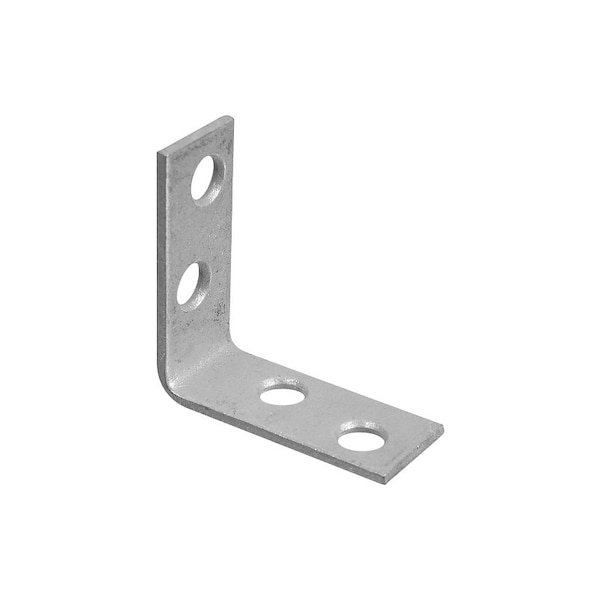National Hardware V115 Series Corner Brace, 1-1/2 in L, 5/8 in W, 1-1/2 in H, Galvanized Steel N208-736 - main