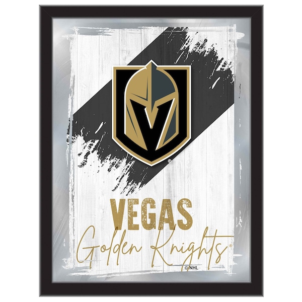 Holland Bar Stool Co Vegas Golden Knights 17 in.x22 in. Logo Wall Mirror MLogo - main