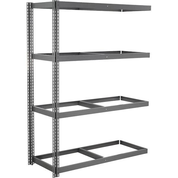 Global Industrial 4 Shelf, Heavy Duty Boltless Shelving, Add On, 72"W x 48"D x 84"H, No Deck B3163949 - main