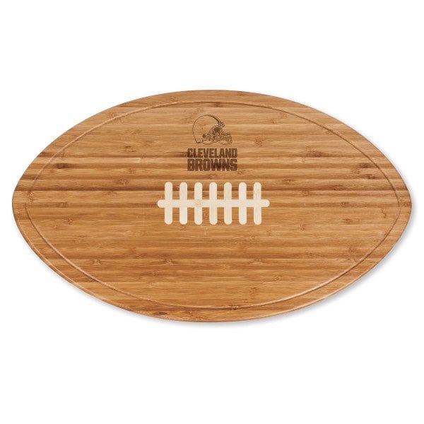 Picnic Time Family Of Brands NFL Cleveland Browns - Kickoff Football Cutting Board & Serving Tray 908-00-505-083-2 - main