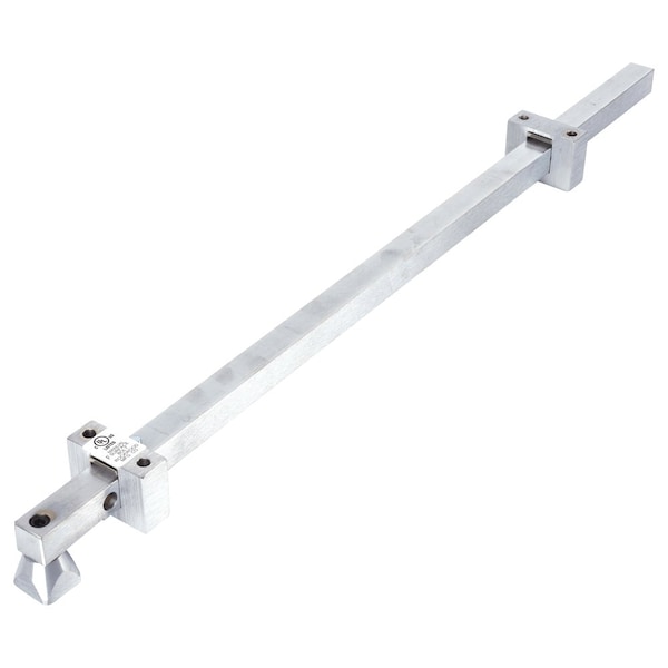 Rockwood Surface Bolt, 24in Bolt Length, Includes Universal Top Strike and Mortise Bottom Strike, Locks in B 585-24 US26D - main