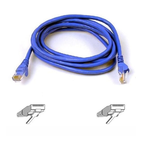 Belkin 6FT CAT6 SNAGLESS PATCH CABLE, UTP, BLUE PVC JACKET, 23AWG, 50 MICRON, GOLD PLAT A3L980-06-BLU-S - main