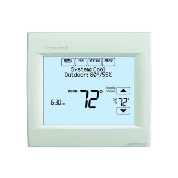 Honeywell Home Programmable Thermostat, 7 Programs, 3 H, 2 C, Electrical Box Mount, Hardwired/Battery, 20/30VAC TH8320R1003 - main