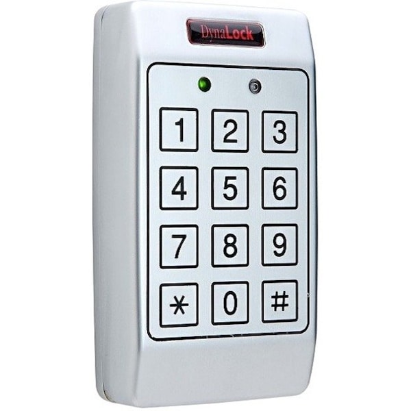 Dynalock Access Keypad, Steel, White, 4in. Hx3in. W 7300 - main
