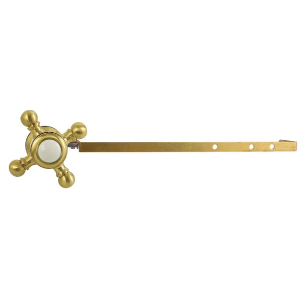 Kingston Brass Universal Front or Side Mount Toilet Tank Lever, Brushed Brass KTBXD7 - main