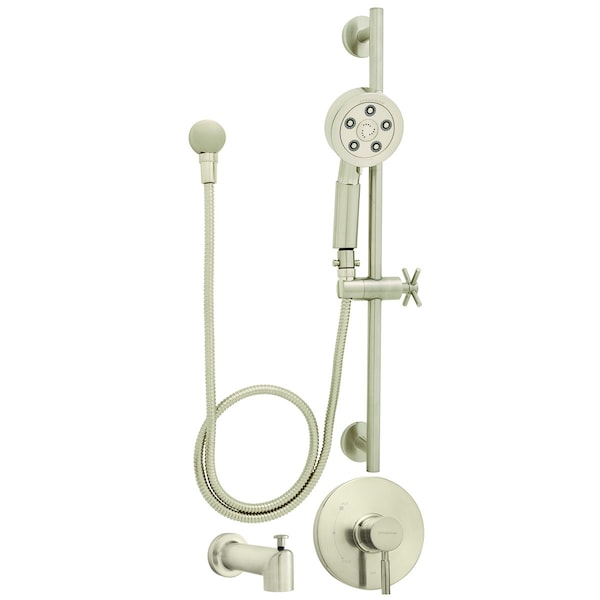 Speakman Trim, Shower, and Tub Package (Valve Not included), 2.0 GPM, Brushed Nickel SLV-1050-BN-E2 - main