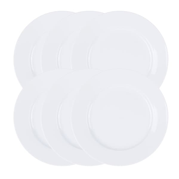 Our Table Simply White Porcelain 11 Inch Caterer Dinner Plates, 6PK 135769.06 - main