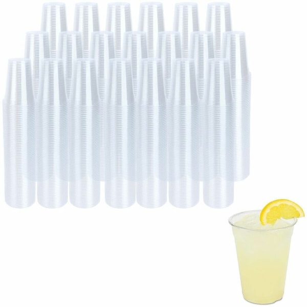 Genuine Joe 9 oz Plastic Cups - Clear, 1000PK GJO58233CT - main