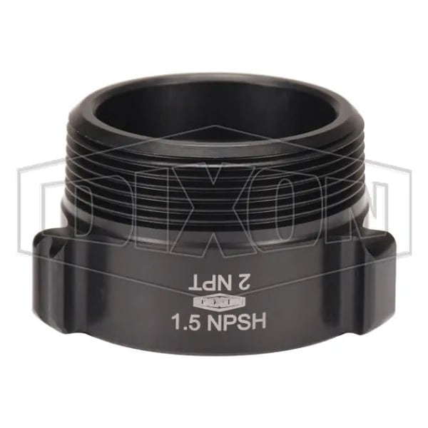 Dixon Style N37 Rocker Lug Hydrant Adapter, 1-1/2 x 2 in, FNPSH x MNPT Connection, Aluminum, Hardcoat Anod N37-15S20T - main