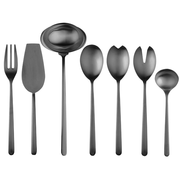 Mepra Linea Serving Set - 7 Pieces - Ice Black Gold 10482207ION - main
