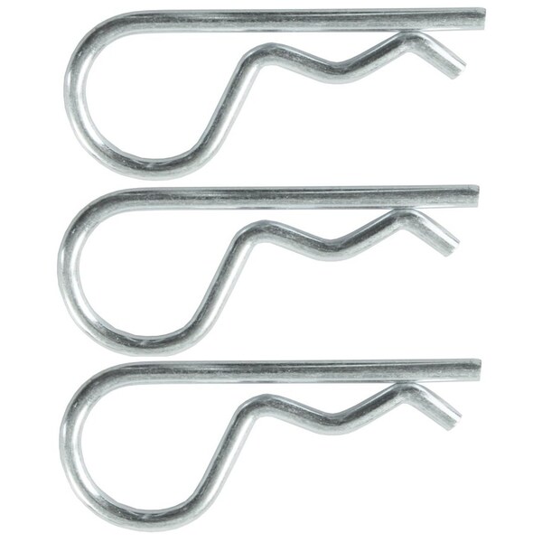 Jr Products Use To Secure Standard Hitch Pin 212 Length Chromatic Plated Steel Pack Of 3 03-01375 - main